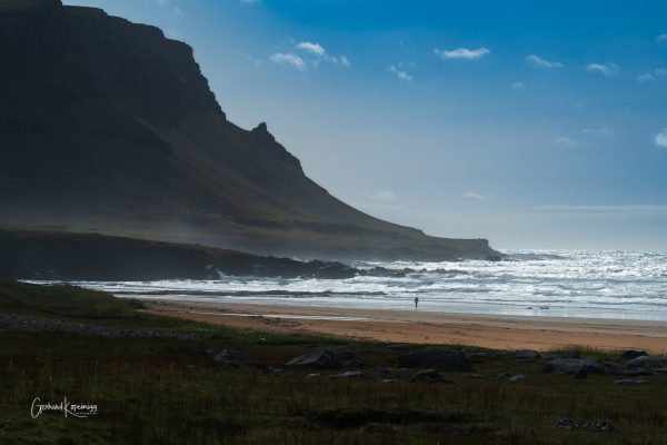 Raudasandur am Morgen